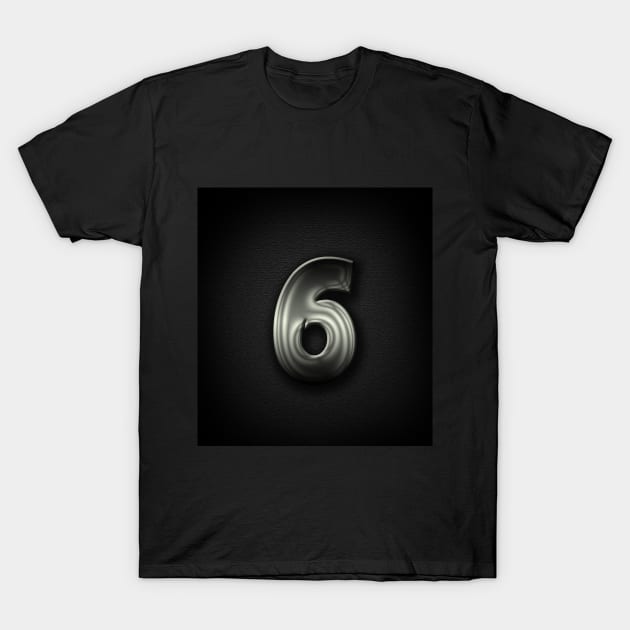 Number 6 T-Shirt by Spinkly